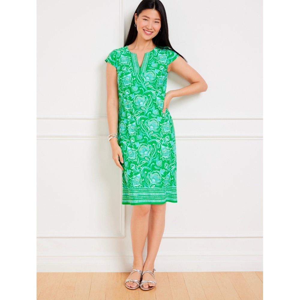 Effortless Jersey Shift Dress - Jacobean Fantasia